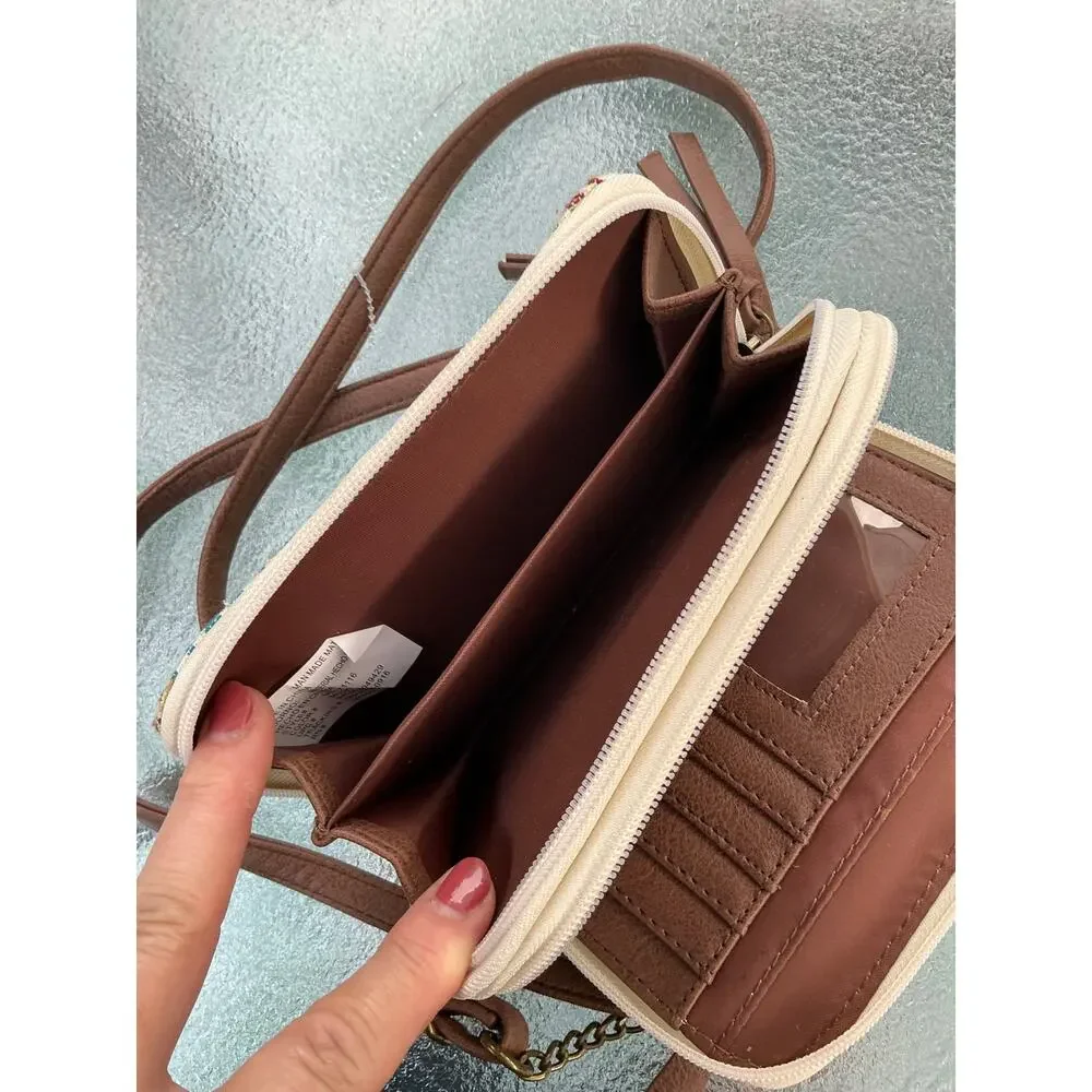 Boho Woven Wallet on a String Crossbody Bag